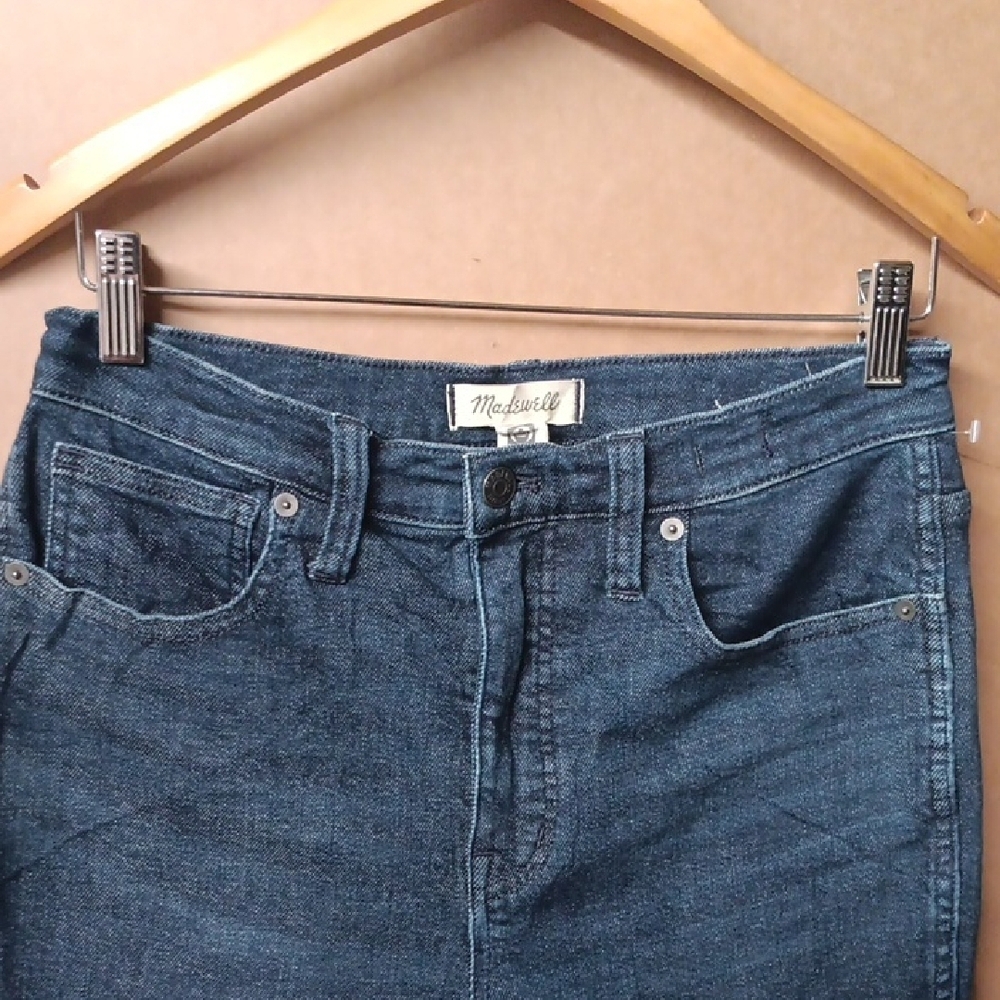 Madewell High Rise Dark Blue Jeans - Picture 3 of 10